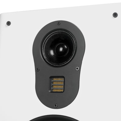 Aperion Audio Fons F83S Single 8" Slim On-Wall Speaker Pure White Mid-high frequency driver array