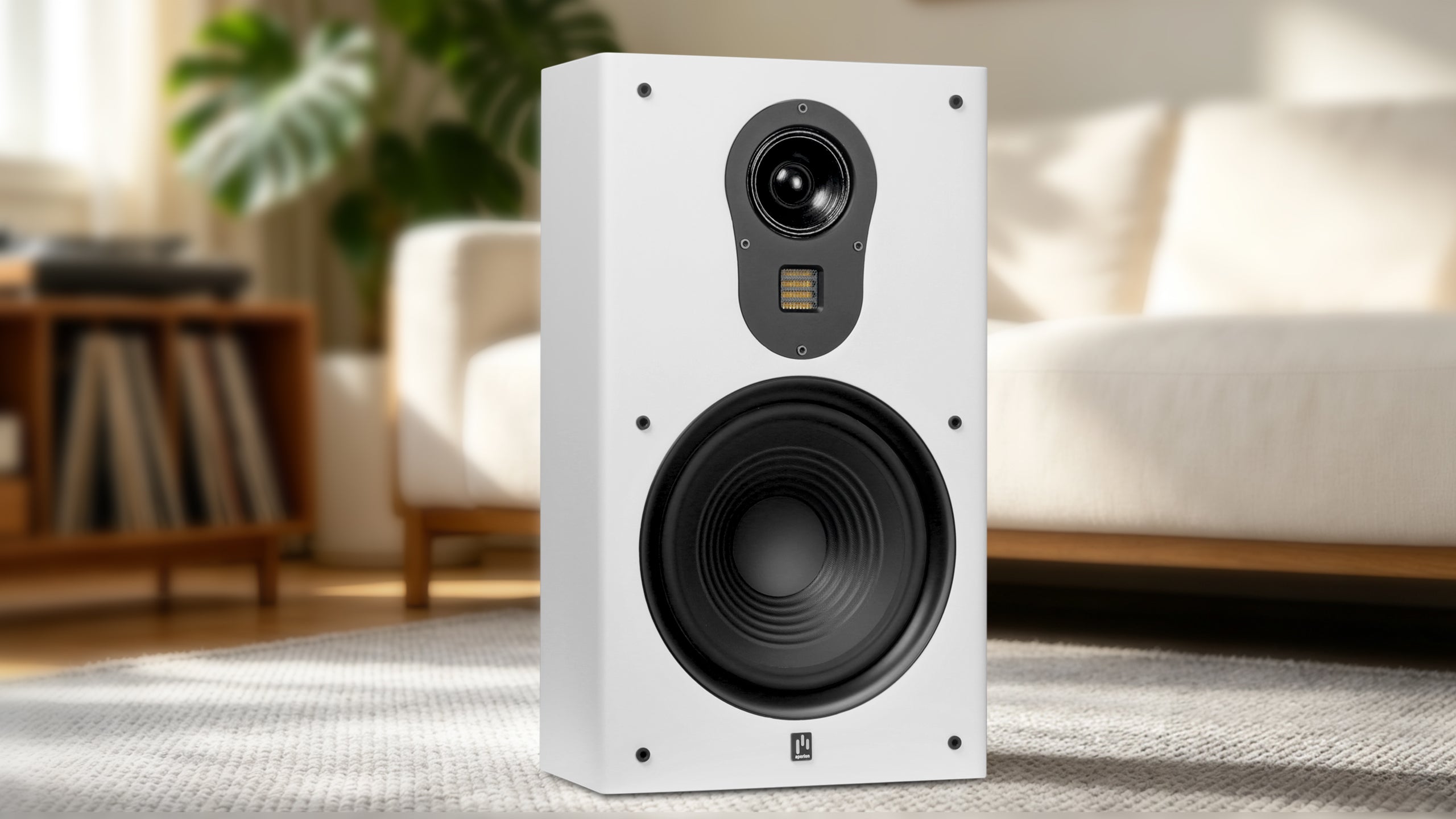 Aperion Fons F83S 3-Way Single 8" Slim On-Wall Speaker Pure White