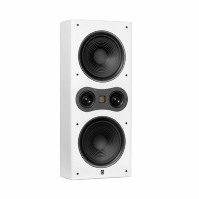 Aperion Audio Fons F85S Dual 8" Slim On-Wall Speaker Pure White Left Front