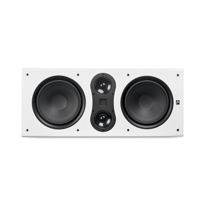 Aperion Audio Fons F85S Dual 8" Slim On-Wall Speaker Pure White Horizontal Front