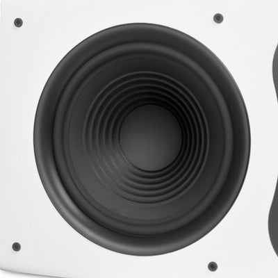 Aperion Audio Fons F85S Dual 8" Slim On-Wall Speaker Pure White 8" Paper Cone Woofer