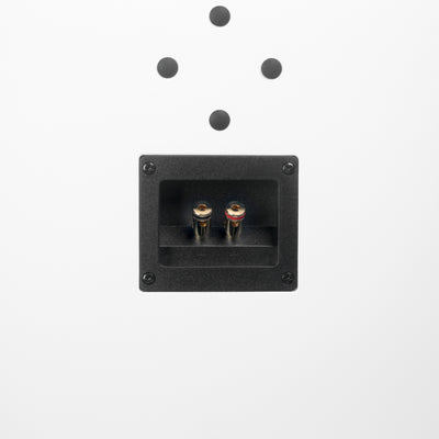 Aperion Audio Fons F85S Dual 8" Slim On-Wall Speaker Pure White Wall Mount Holes