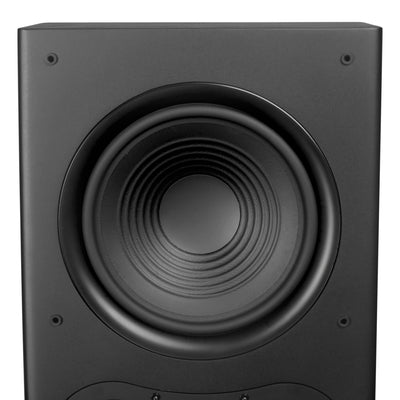 Aperion Audio Fons F85S Dual 8" Slim On-Wall Speaker Stealth Black Top 8" Woofer