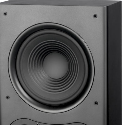Aperion Audio Fons F85S Dual 8" Slim On-Wall Speaker Stealth Black 8" Paper Cone Woofer