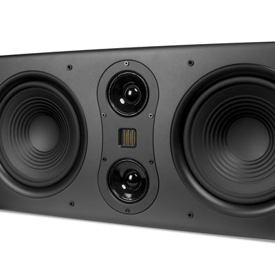 Aperion Audio Fons F85S Dual 8" Slim On-Wall Speaker Stealth Black AMT Tweeter & Midrange Drivers