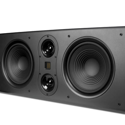 Aperion Audio Fons F85S Dual 8" Slim On-Wall Speaker Stealth Black Dual 8" Woofers