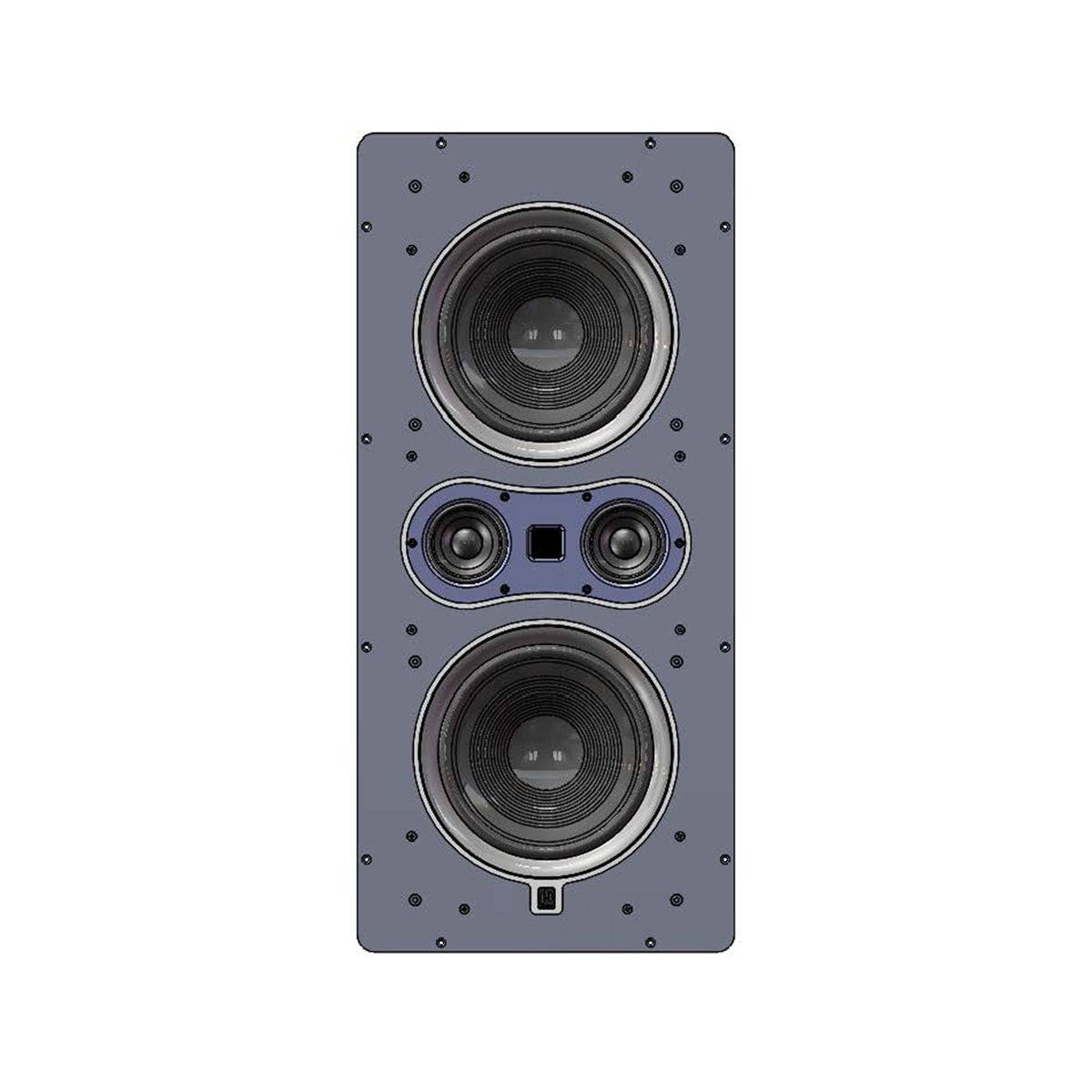 Aperion Fons F85S In-Wall Mounting Kit Front View