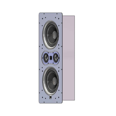Aperion Fons F85S In-Wall Mounting Kit White Side View