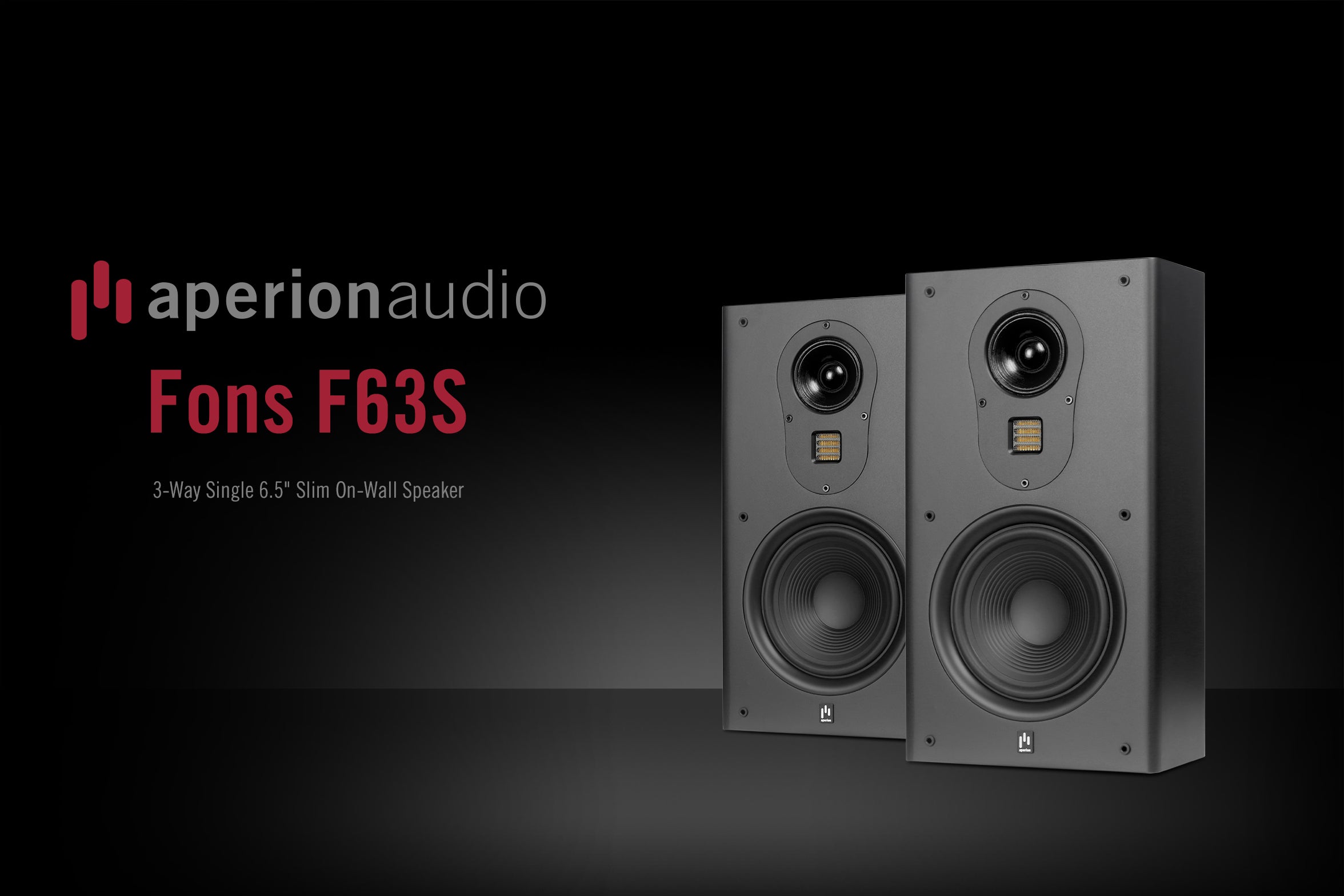Aperion Audio Fons F63S 3-Way Single 6.5" Slim On-Wall Speaker