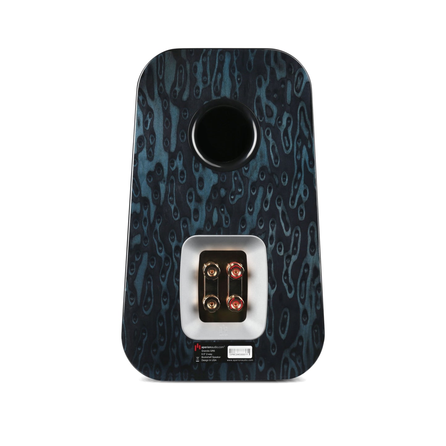 Aperion Grandis GR6 HiFi Bookshelf Speaker Gloss Blue Opal Back Side