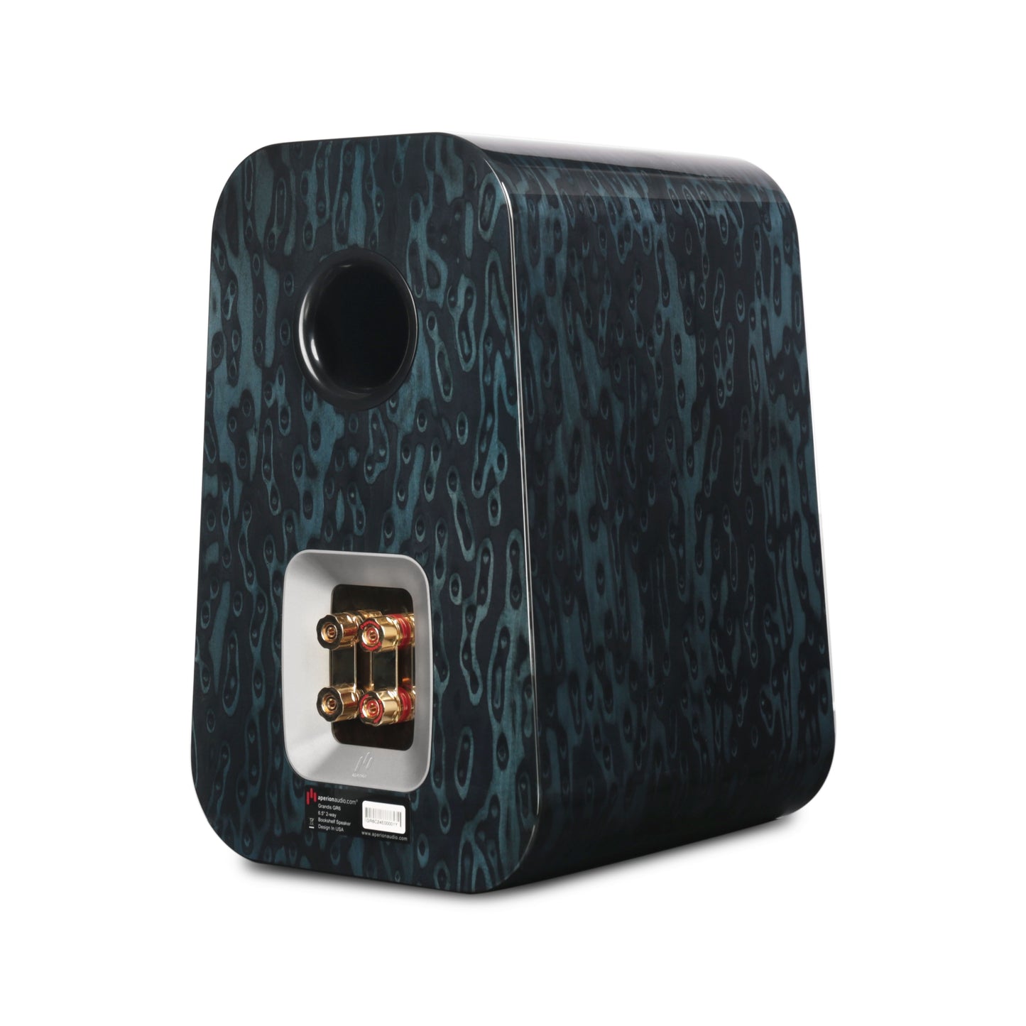 Aperion Grandis GR6 HiFi Bookshelf Speaker Gloss Blue Opal Side Back