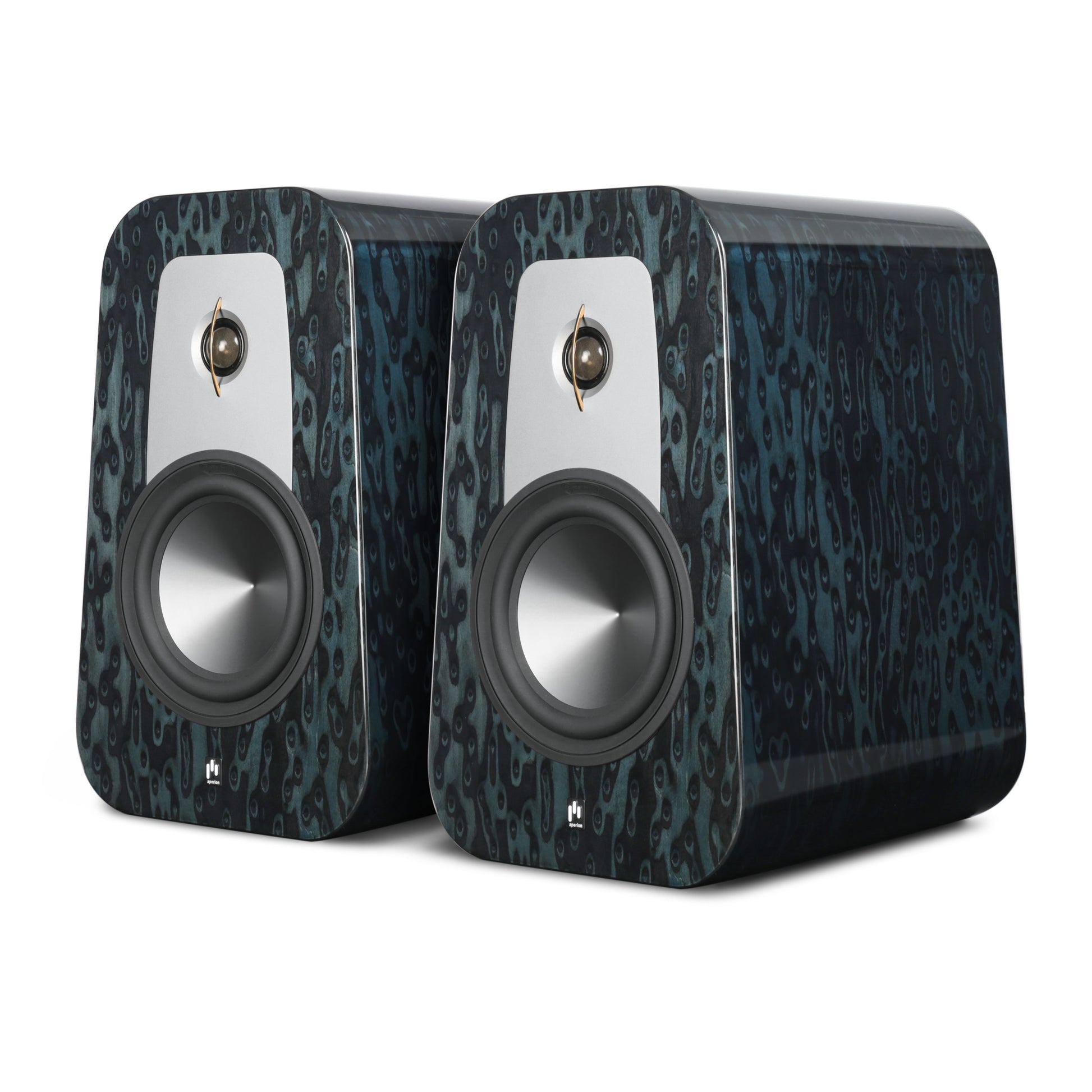 Aperion Grandis GR6 HiFi Bookshelf Speaker Gloss Blue Opal Pair