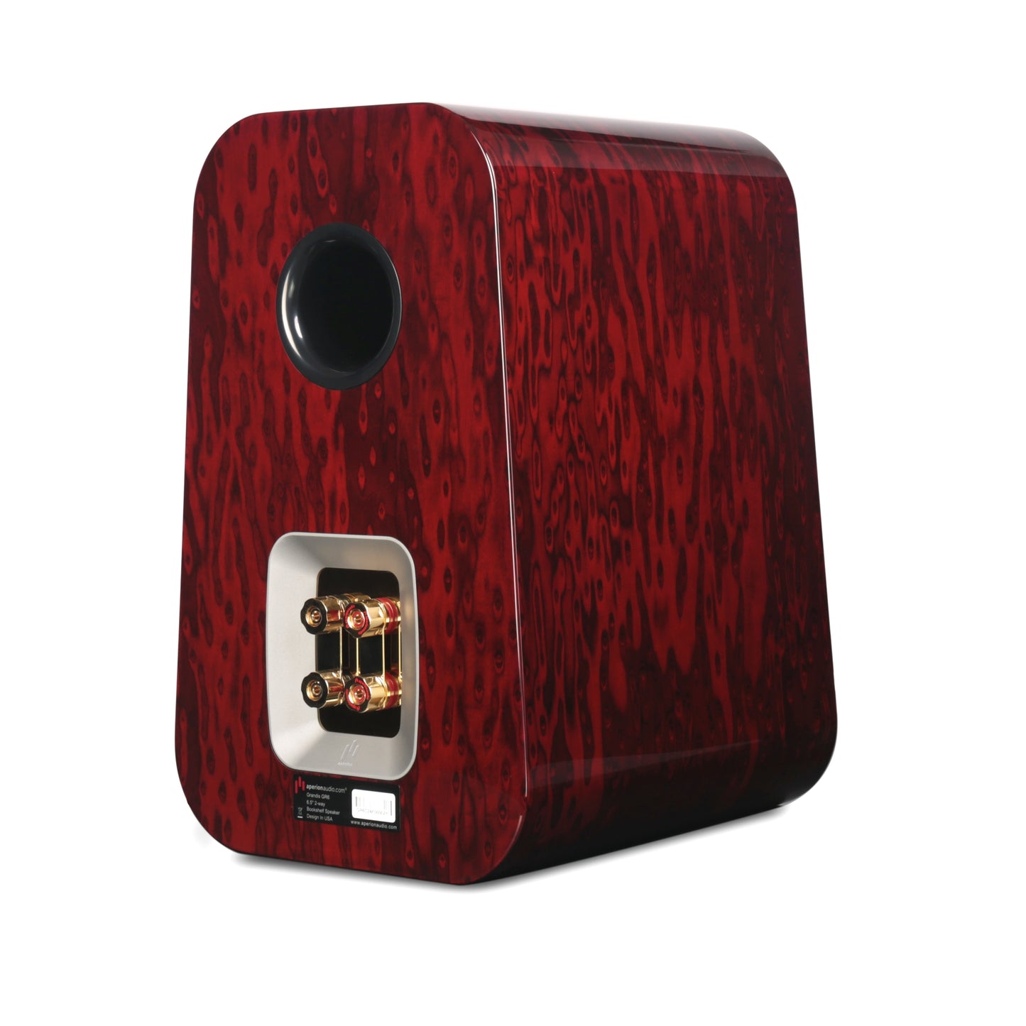 Aperion Grandis GR6 HiFi Bookshelf Speaker Gloss Rosewood Side Back