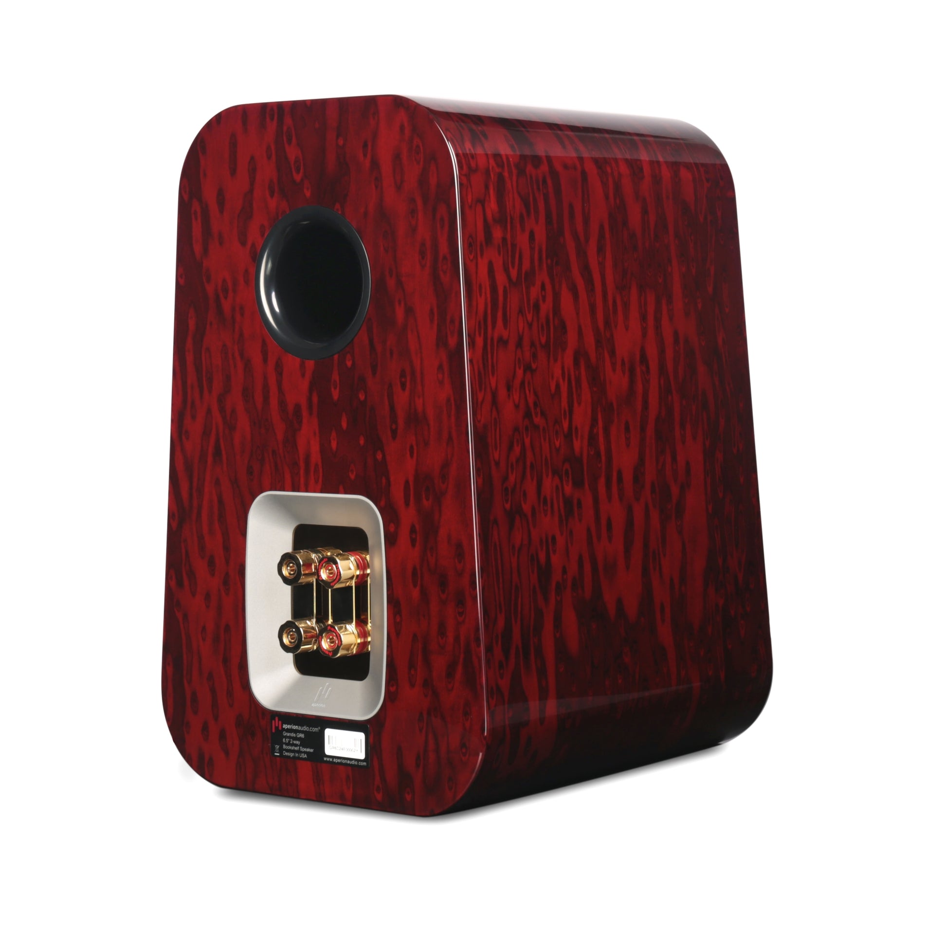 Aperion Grandis GR6 HiFi Bookshelf Speaker Gloss Rosewood Side Back