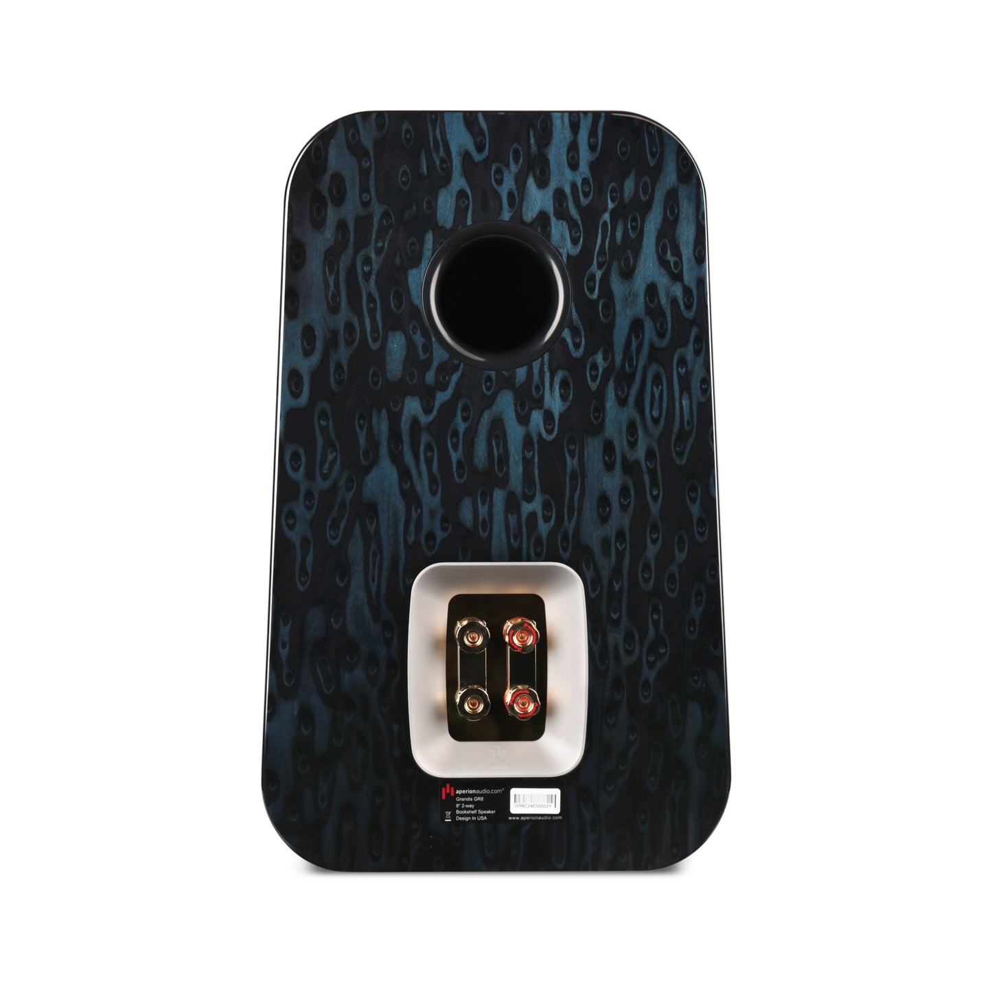 Aperion Grandis GR8 8" HiFi Bookshelf Speaker Blue Opal Back Side