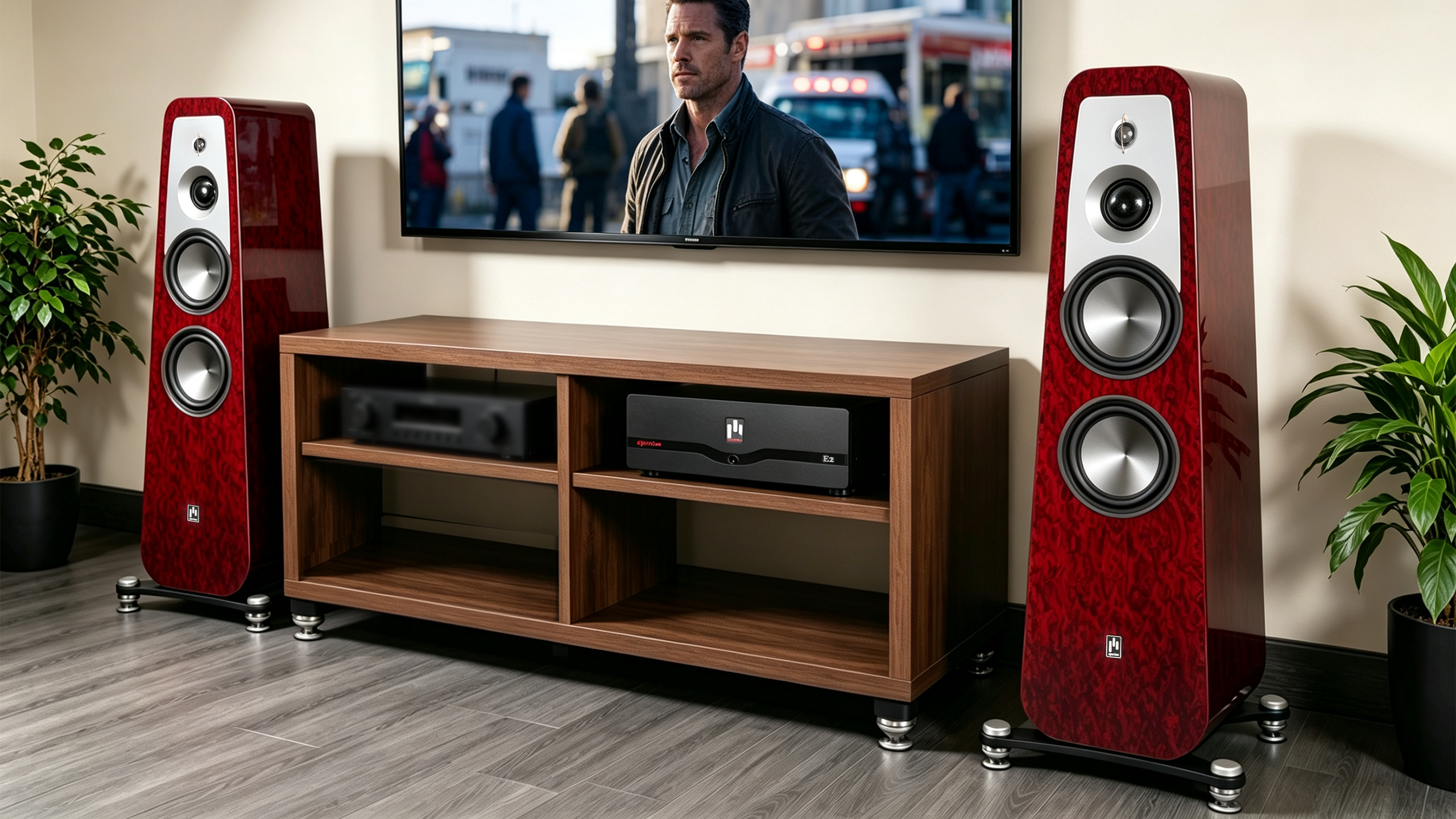 Aperion Grandis GR8T HiFi Tower Speaker Gloss Rosewood Pair