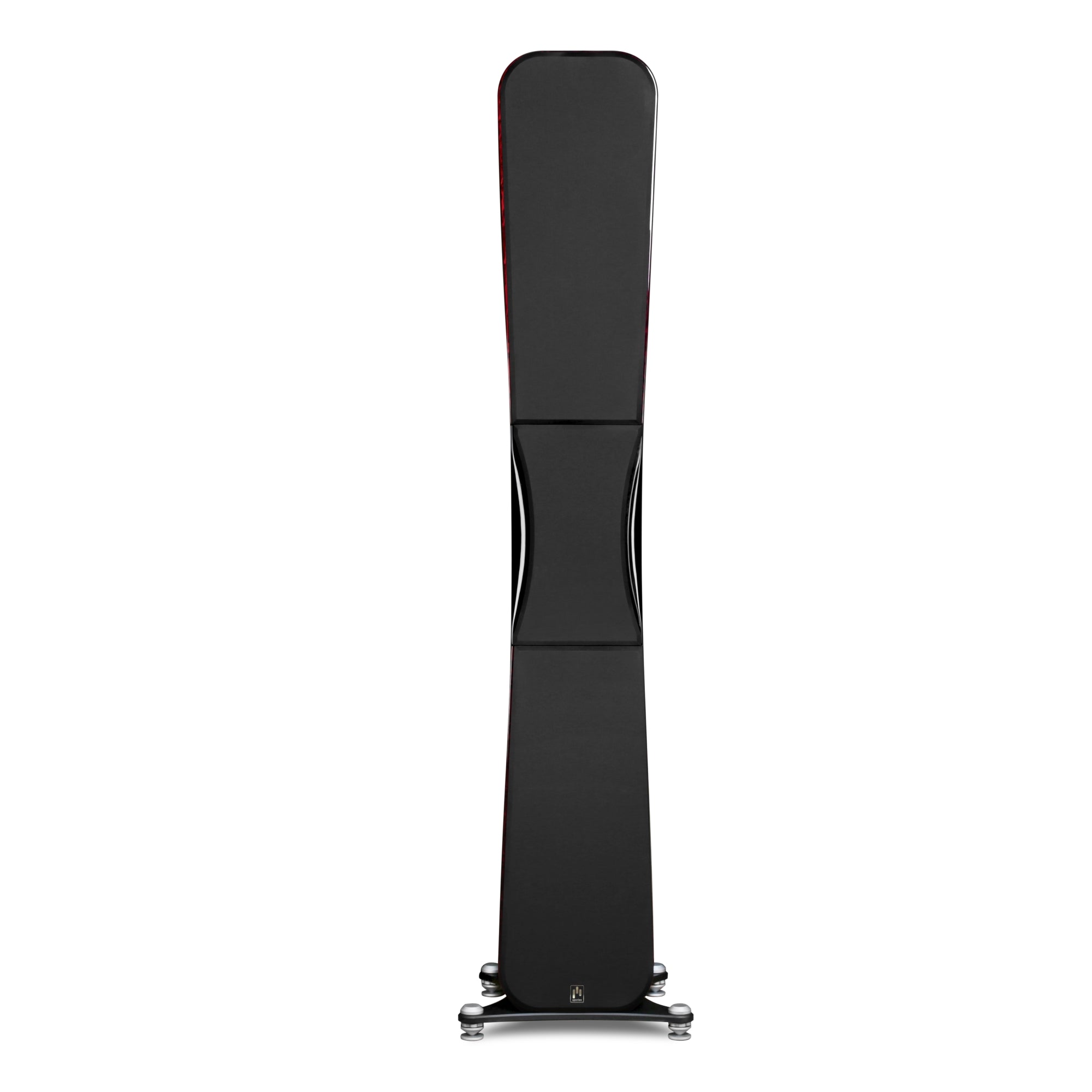 Aperion Audio Grandis GR8F HiFi Floorstanding Speaker with the Grille On facing forward.