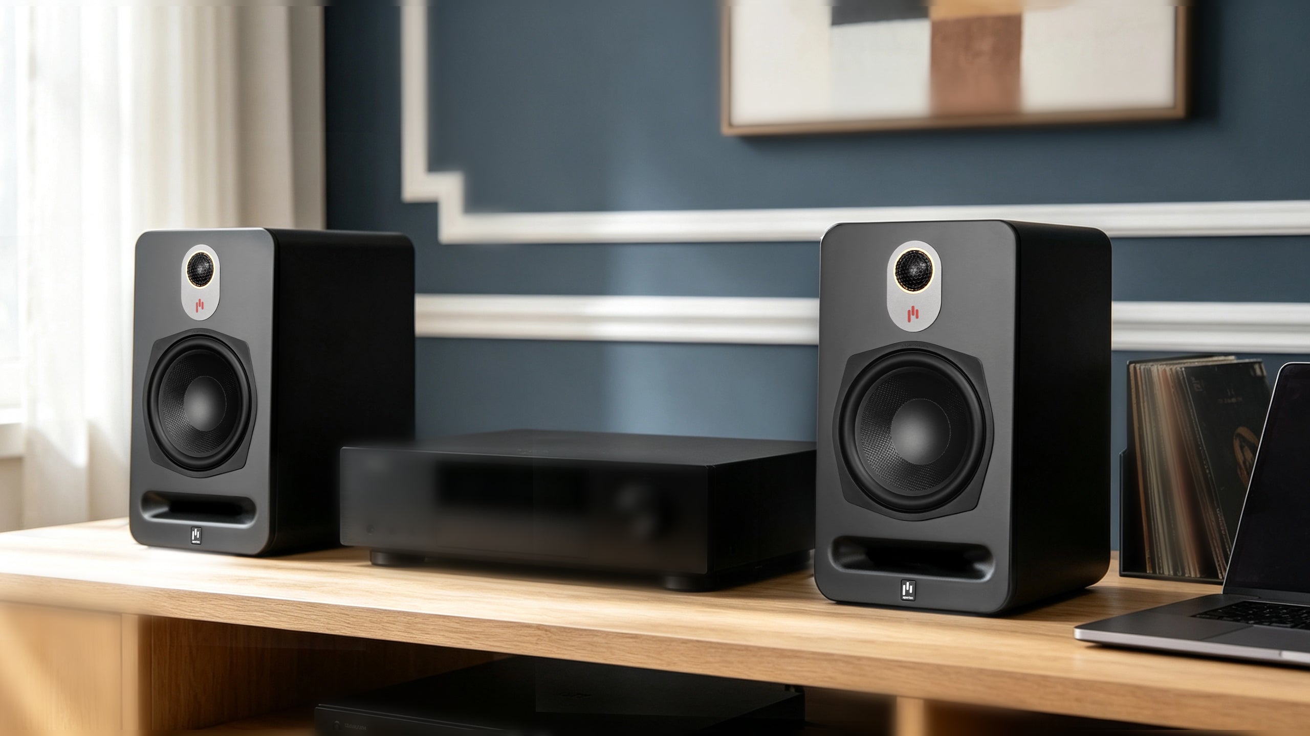 Aperion Audio Novus N6B 2-Way 6.5" Bookshelf Speaker Stealth Black