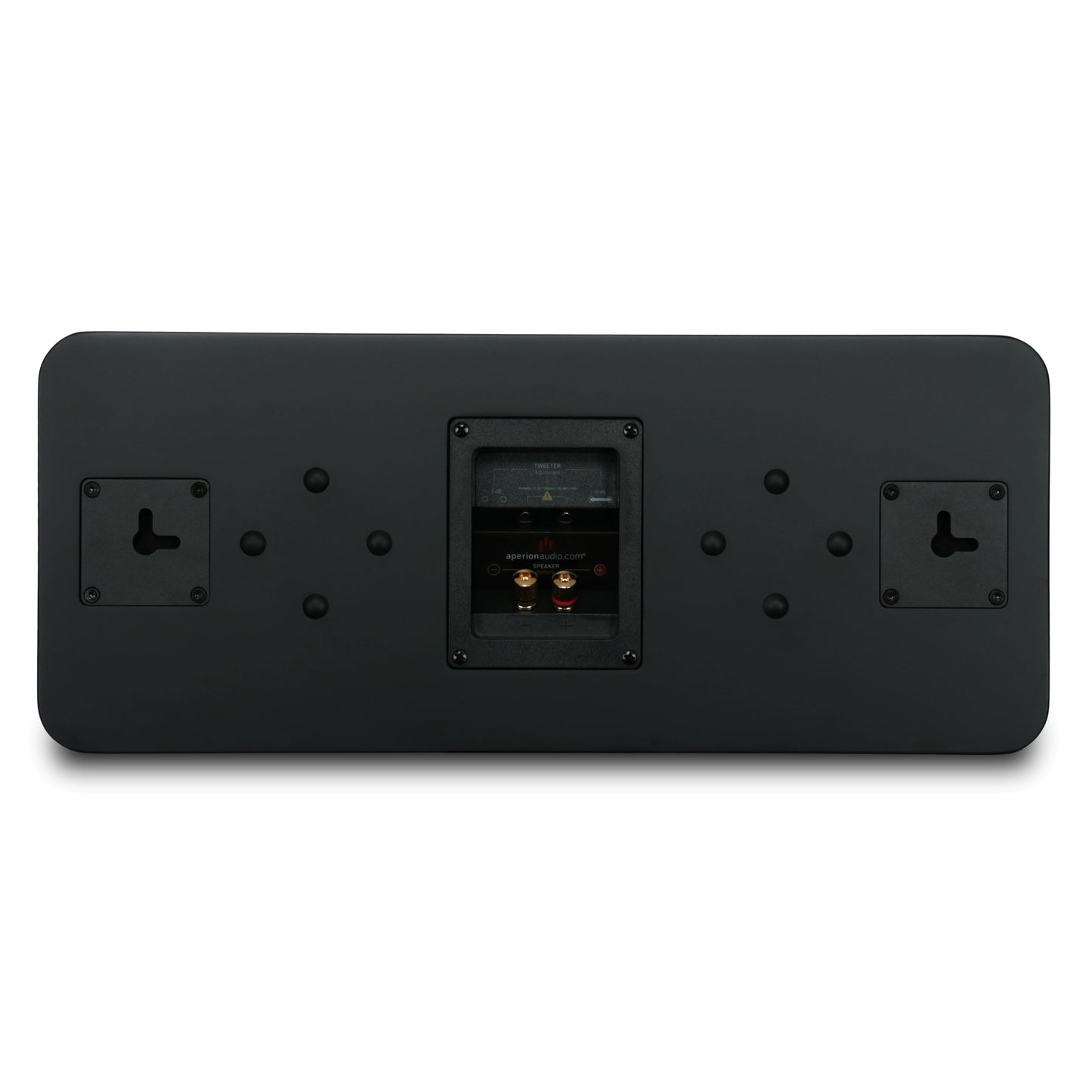 Aperion Audio Novus N6SC Slim LCR 6.5" On-Wall & Surround Speaker Stealth Black Back Side View