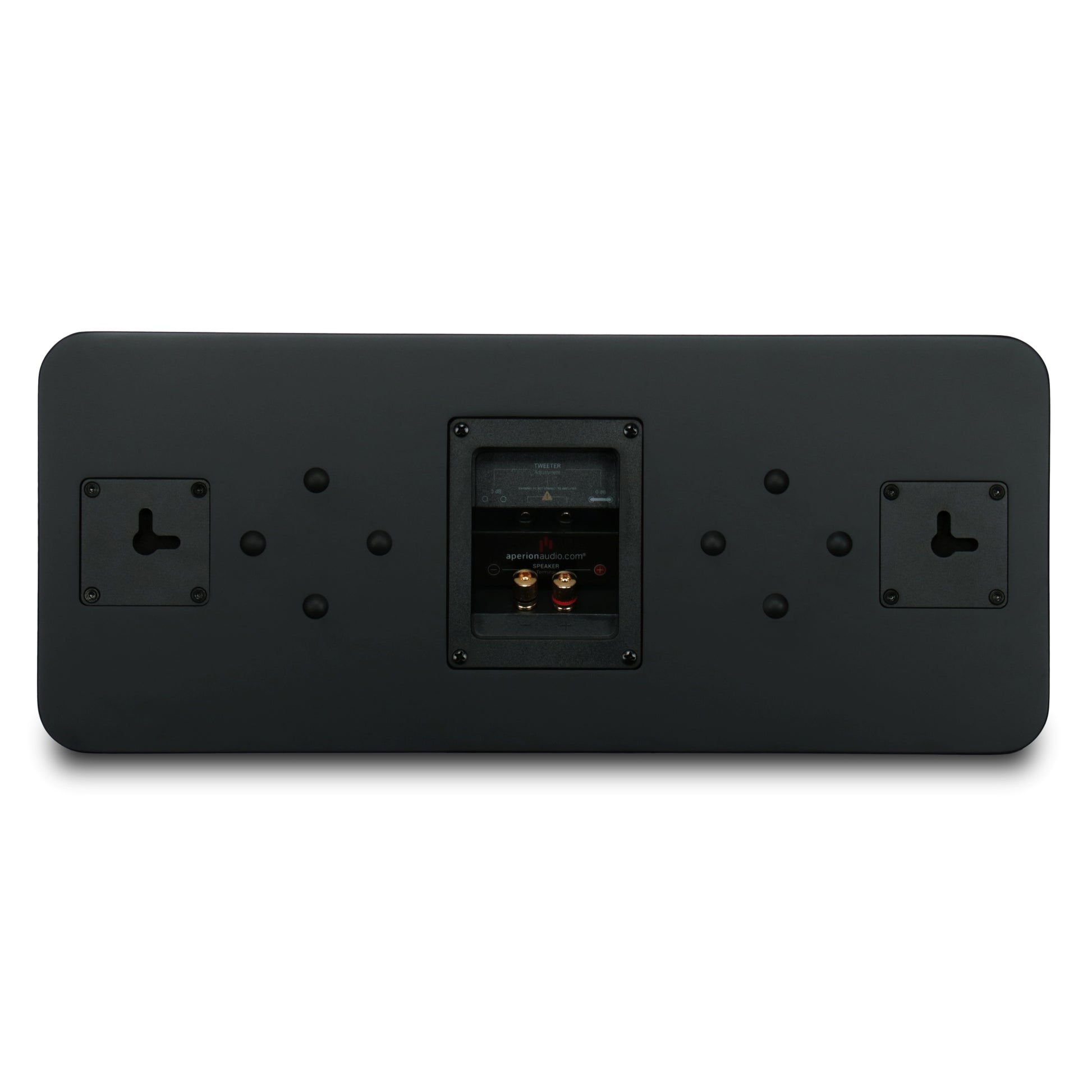 Aperion Audio Novus N6SC Slim LCR 6.5" On-Wall & Surround Speaker Stealth Black Back Side View