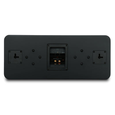 Aperion Audio Novus N6SC Slim LCR 6.5" On-Wall & Surround Speaker Stealth Black Back Side View