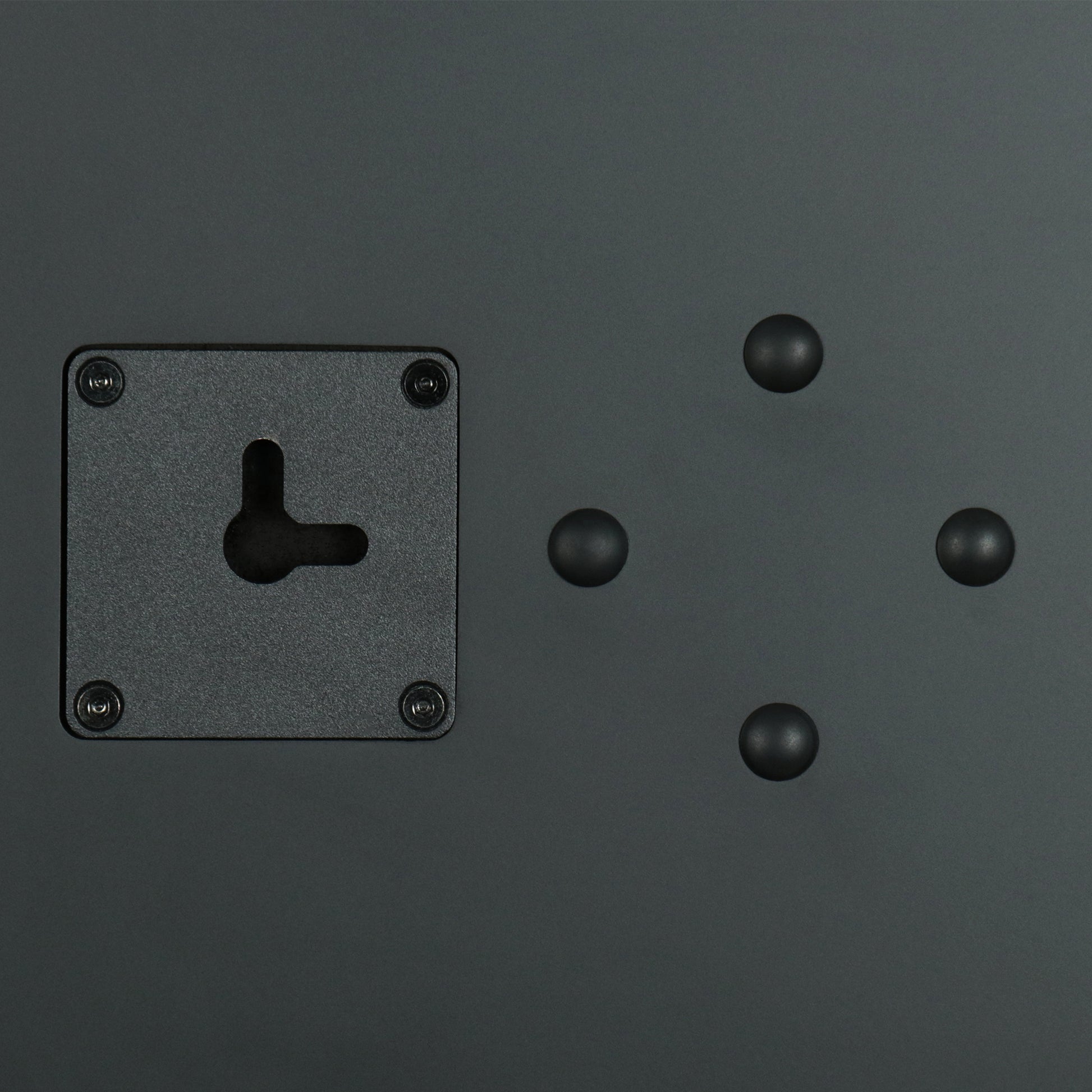 Aperion Audio Novus N6SC Slim LCR 6.5" On-Wall & Surround Speaker Stealth Black Wall Mount Holes