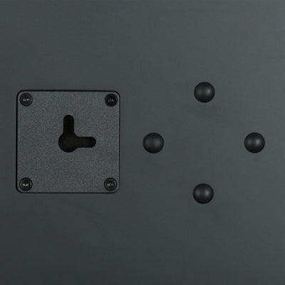 Aperion Audio Novus N6SC Slim LCR 6.5" On-Wall & Surround Speaker Stealth Black Wall Mount Holes