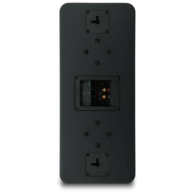 Aperion Audio Novus N6SC Slim LCR 6.5" On-Wall & Surround Speaker Stealth Black Back Side View