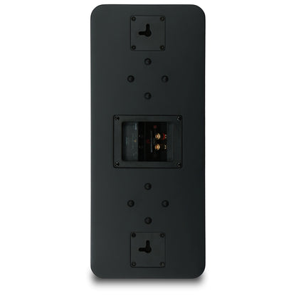 Aperion Audio Novus N6SC Slim LCR 6.5" On-Wall & Surround Speaker Stealth Black Back Side View