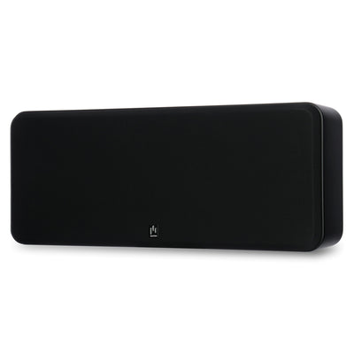 Aperion Audio Novus N6SC Slim LCR 6.5" On-Wall & Surround Speaker Stealth Black Front Right Grille On