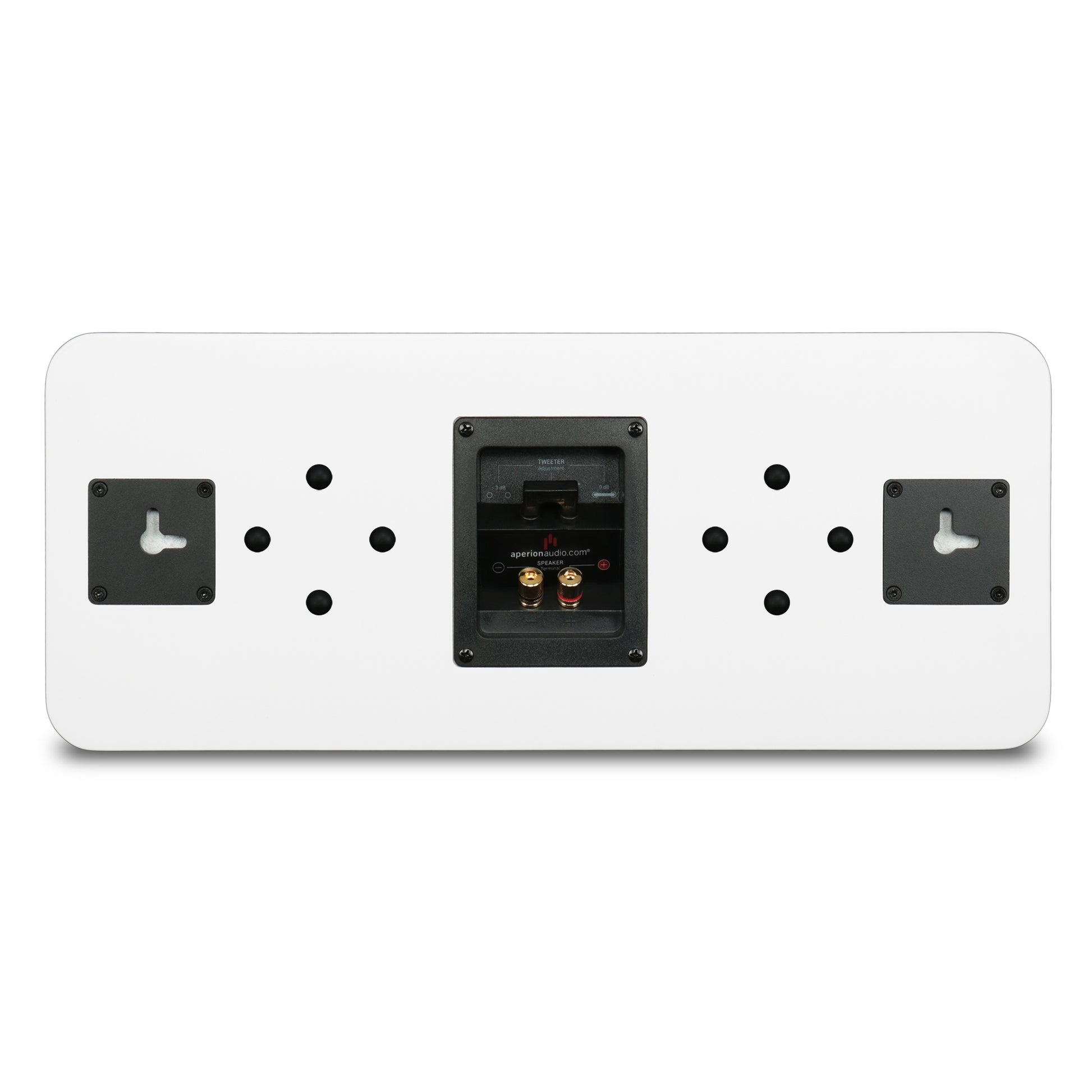Aperion Audio Novus N6SC Slim LCR 6.5" On-Wall & Surround Speaker Pure White Back View