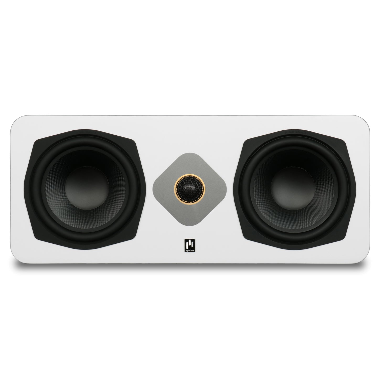 Aperion Audio Novus N6SC Slim LCR 6.5" On-Wall & Surround Speaker Pure White Front View