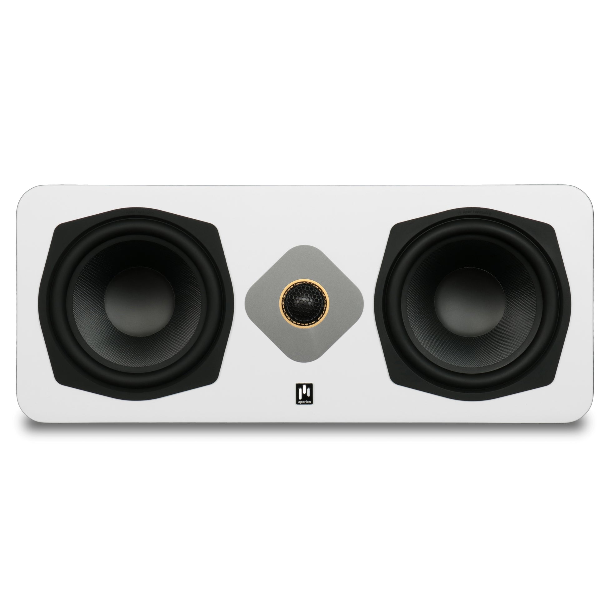 Aperion Audio Novus N6SC Slim LCR 6.5" On-Wall & Surround Speaker Pure White Front View