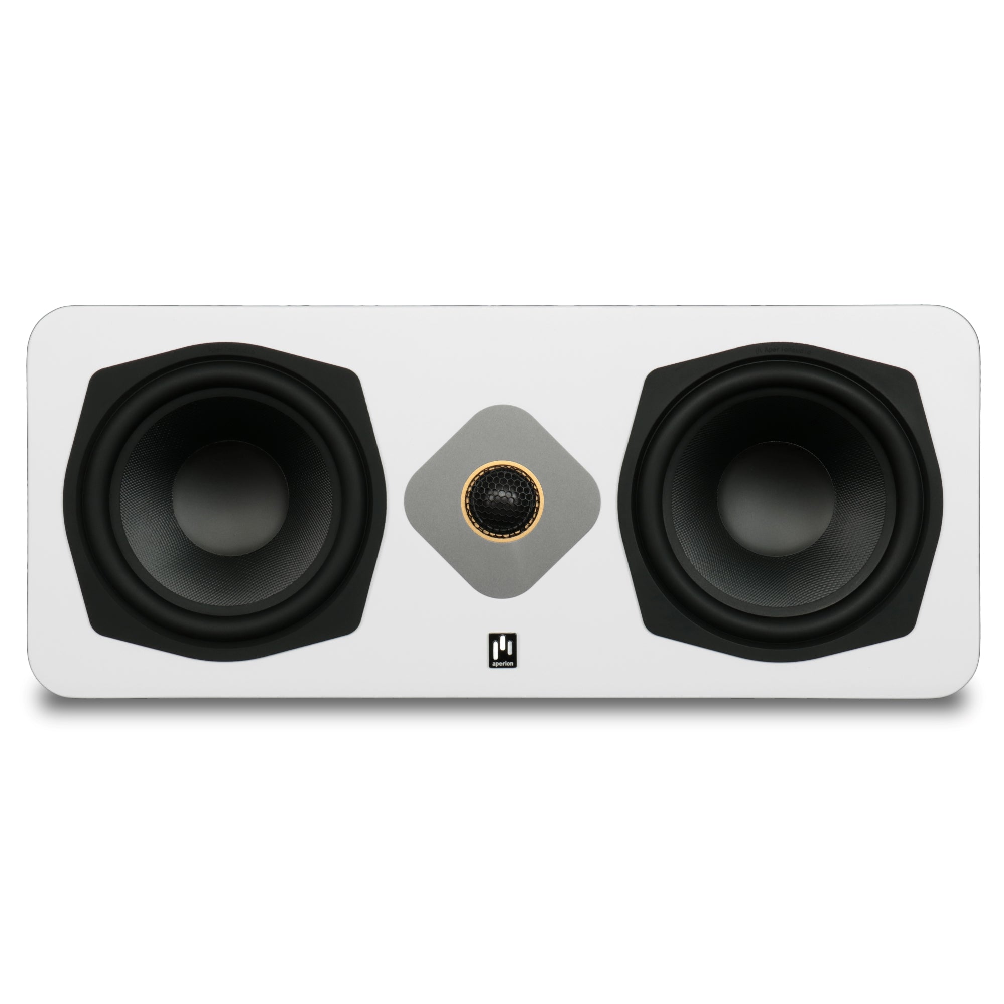 Aperion Audio Novus N6SC Slim LCR 6.5" On-Wall & Surround Speaker Pure White Front View