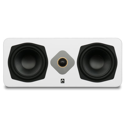 Aperion Audio Novus N6SC Slim LCR 6.5" On-Wall & Surround Speaker Pure White Front View