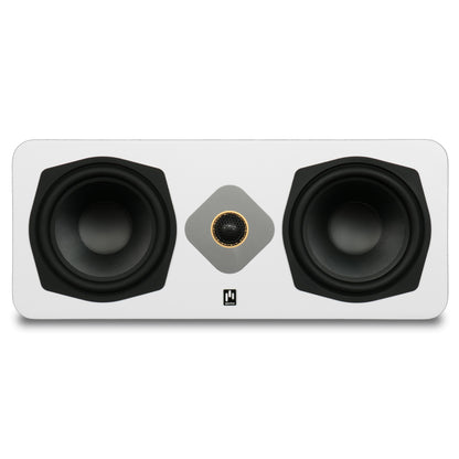 Aperion Audio Novus N6SC Slim LCR 6.5" On-Wall & Surround Speaker Pure White Front View