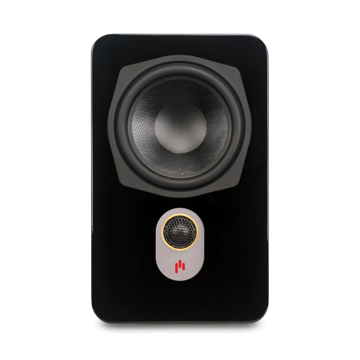 Aperion Audio Novus N6SR Slim Satellite 6.5" On-Wall & Surround Speaker Gloss Black Front View