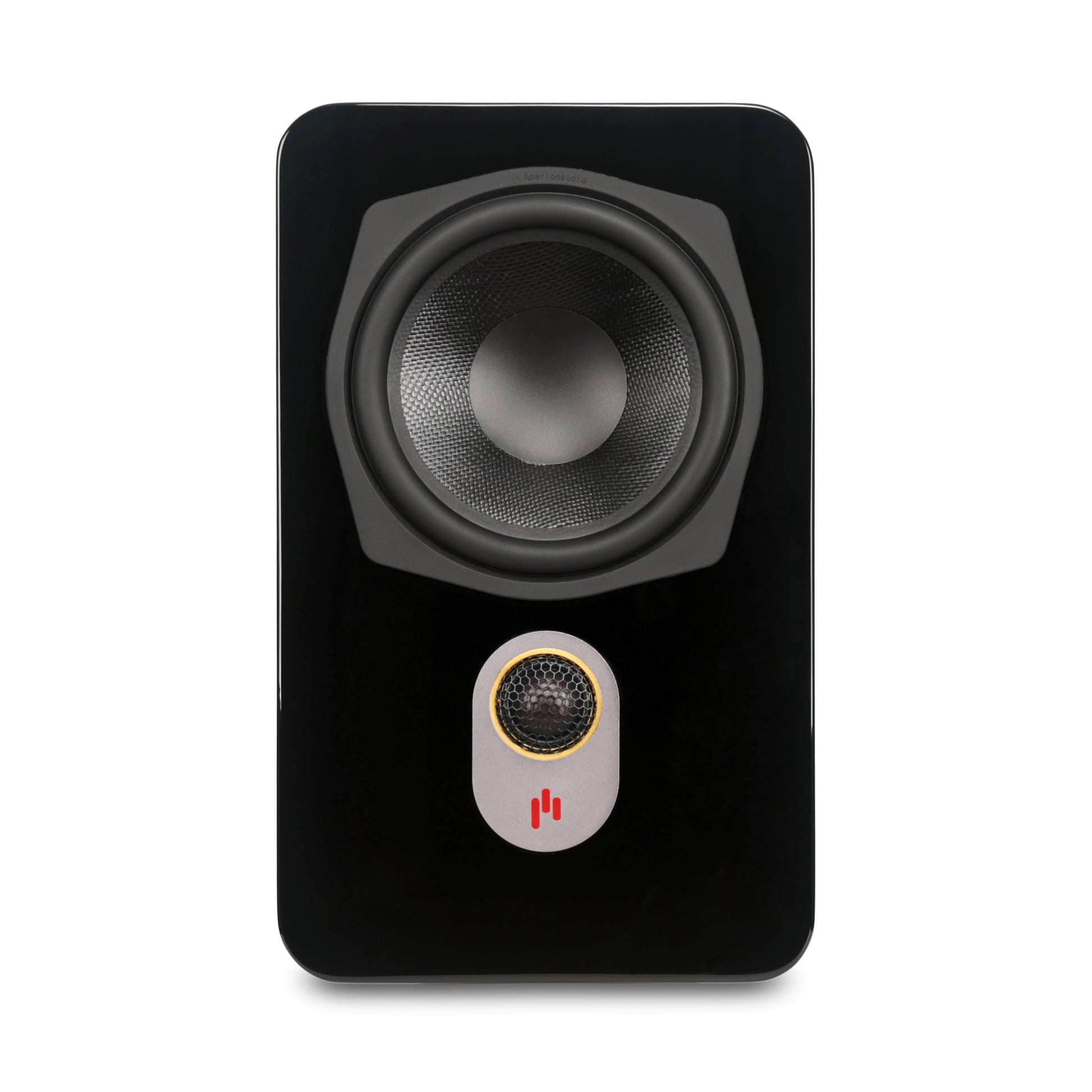 Aperion Audio Novus N6SR Slim Satellite 6.5" On-Wall & Surround Speaker Gloss Black Front View
