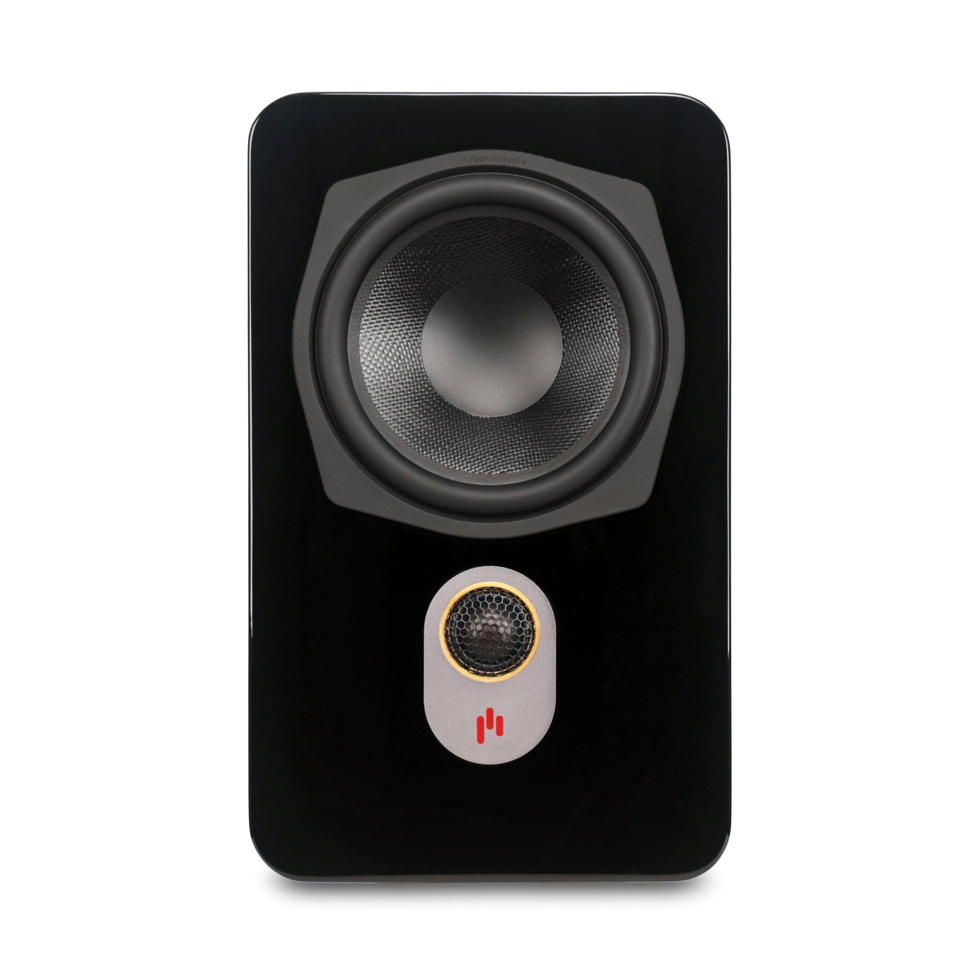 Aperion Audio Novus N6SR Slim Satellite 6.5" On-Wall & Surround Speaker Gloss Black Front View