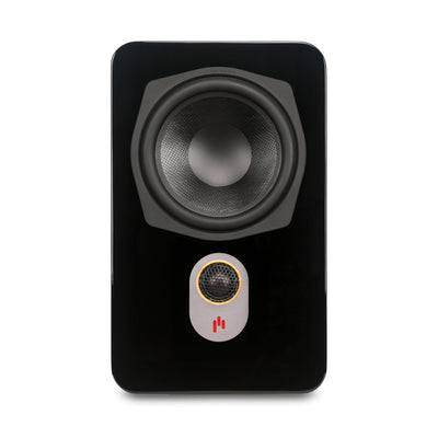 Aperion Audio Novus N6SR Slim Satellite 6.5" On-Wall & Surround Speaker Gloss Black Front View