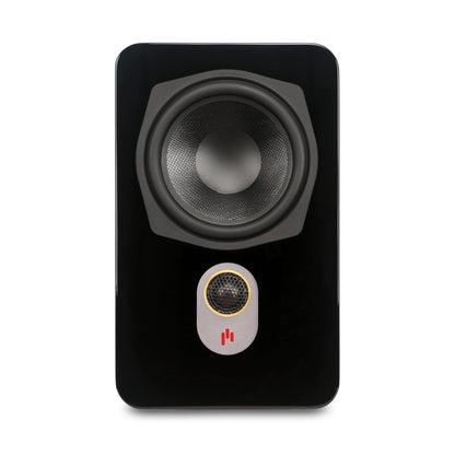 Aperion Audio Novus N6SR Slim Satellite 6.5" On-Wall & Surround Speaker Gloss Black Front View