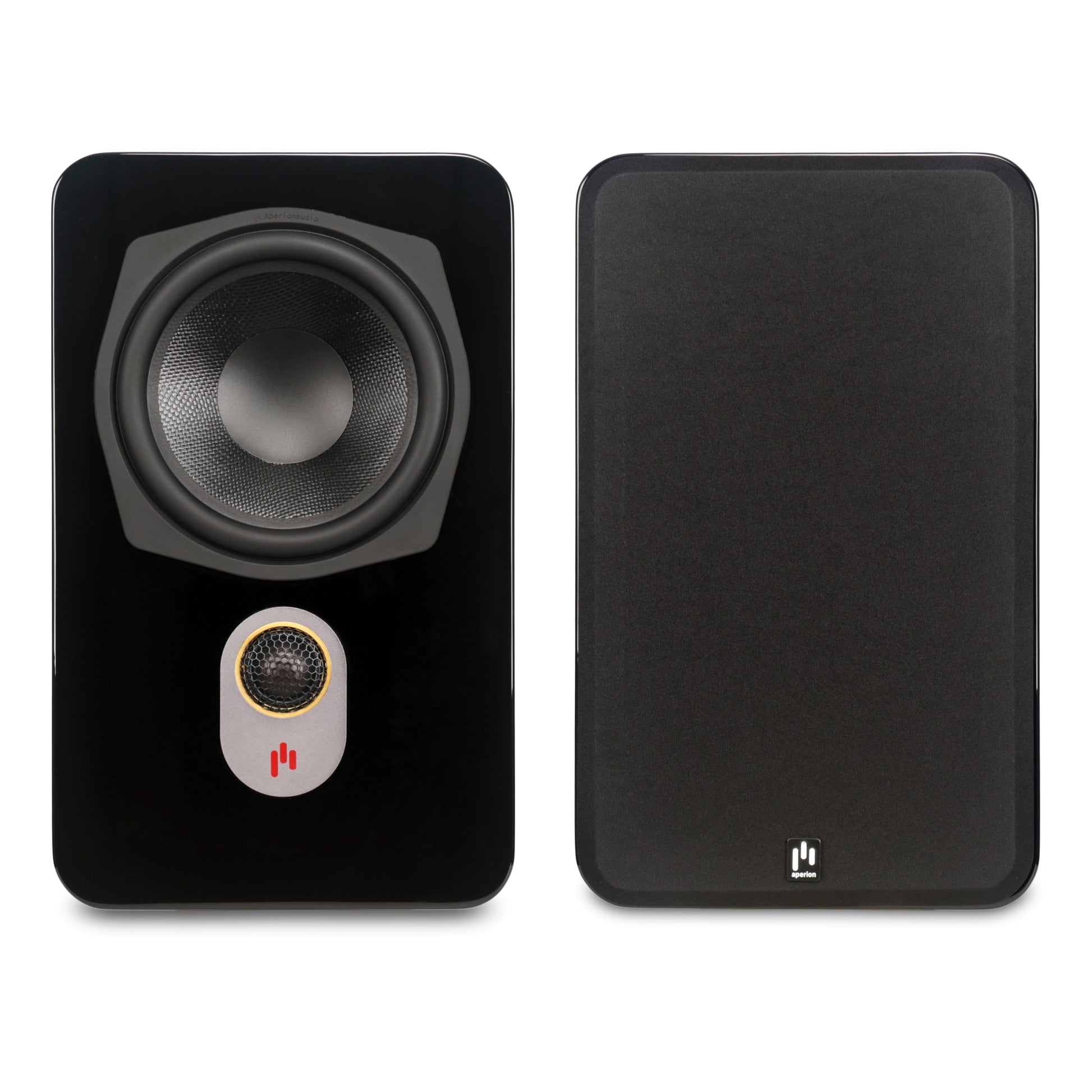 Aperion Audio Novus N6SR Slim Satellite 6.5" On-Wall & Surround Speaker Gloss Black Grille On