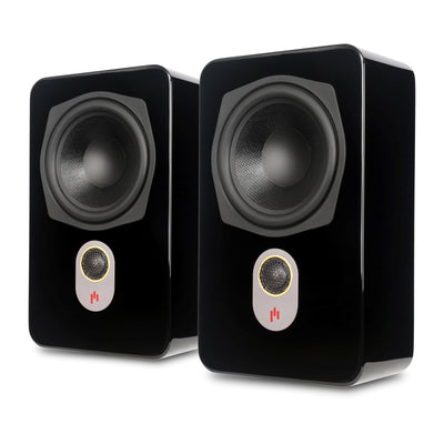 Aperion Audio Novus N6SR Slim Satellite 6.5" On-Wall & Surround Speaker Gloss Black Pair