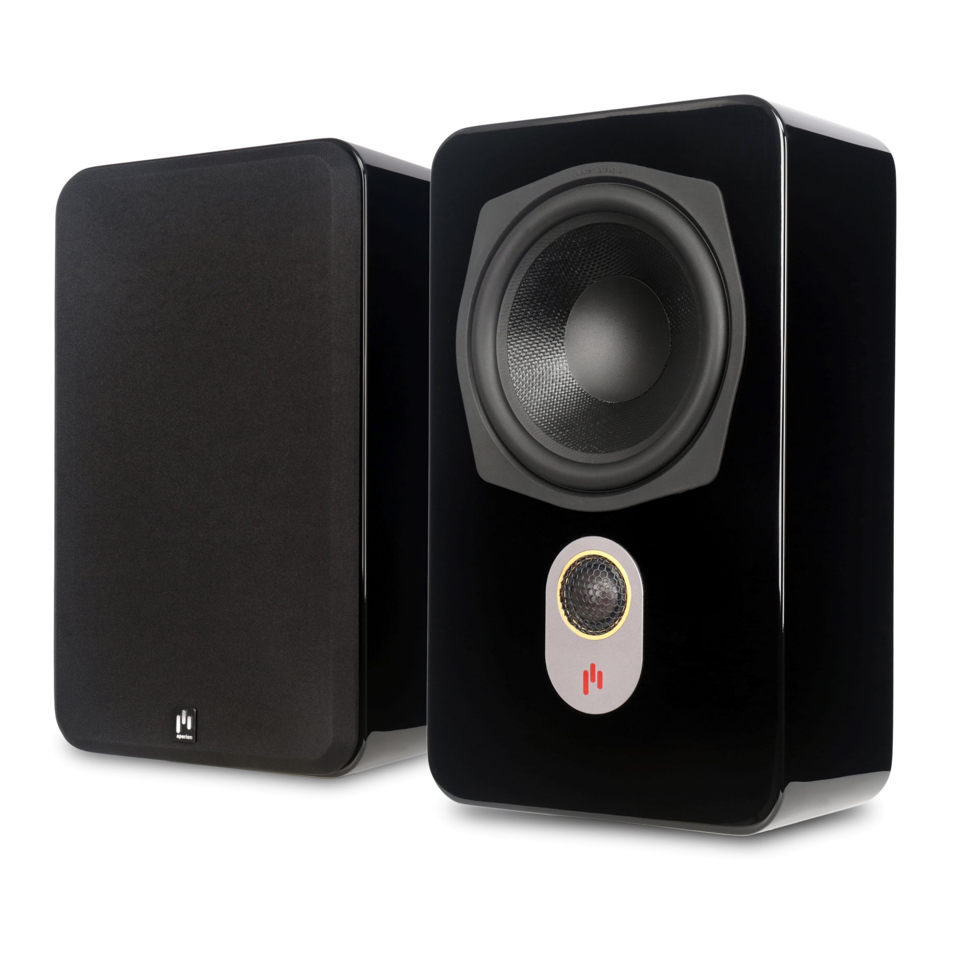 Aperion Audio Novus N6SR Slim Satellite 6.5" On-Wall & Surround Speaker Gloss Black One Grille On