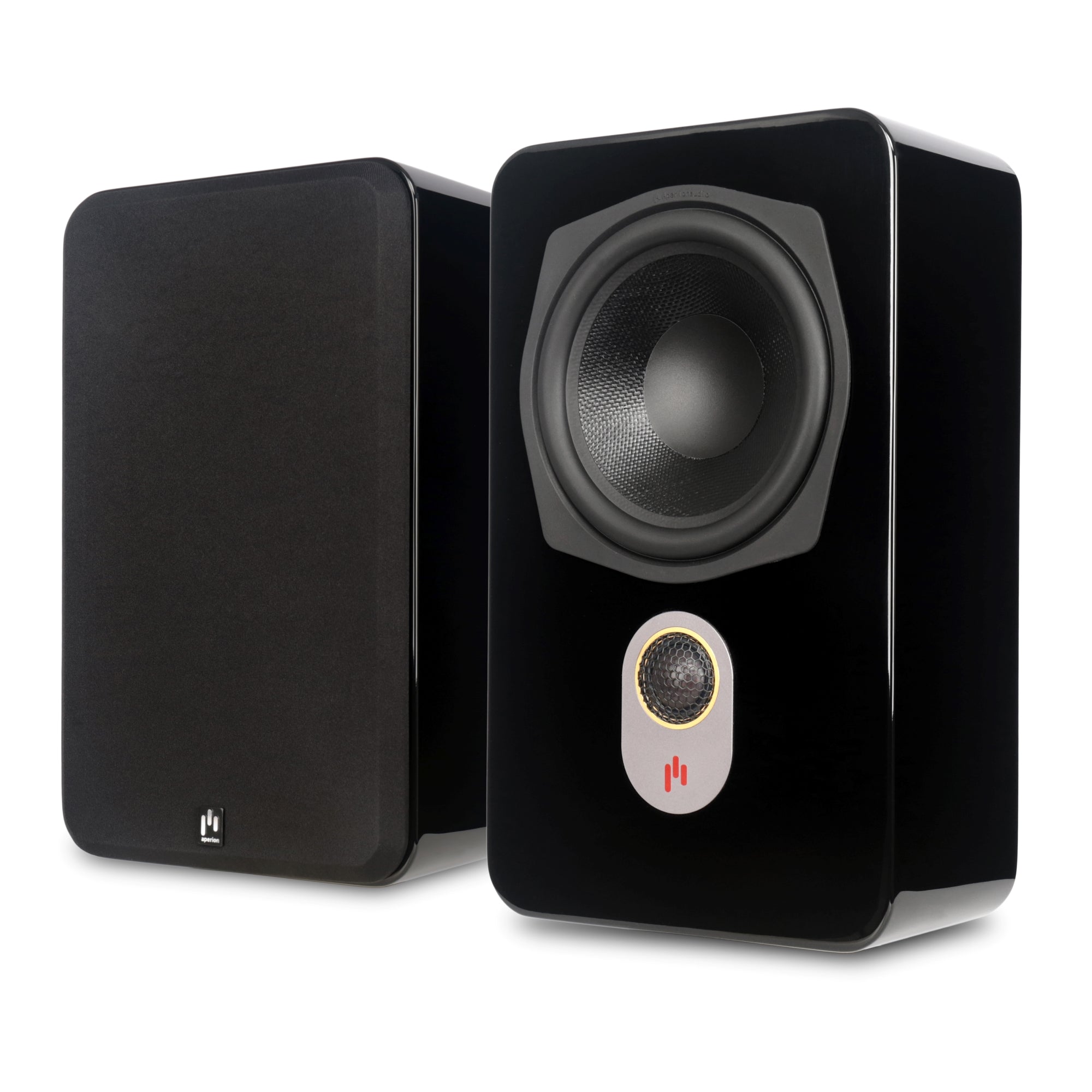 Aperion Audio Novus N6SR Slim Satellite 6.5" On-Wall & Surround Speaker Gloss Black One Grille On