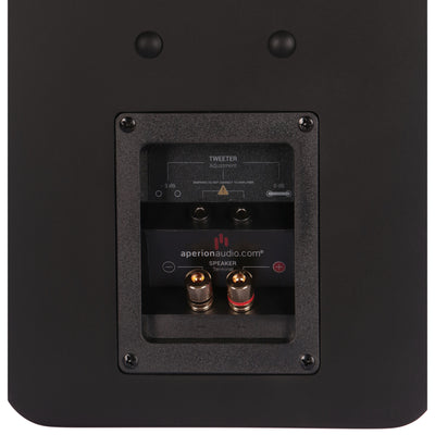 Aperion Audio Novus N6SR Slim Satellite 6.5" On-Wall & Surround Speaker Stealth Black Tweeter Adjustment