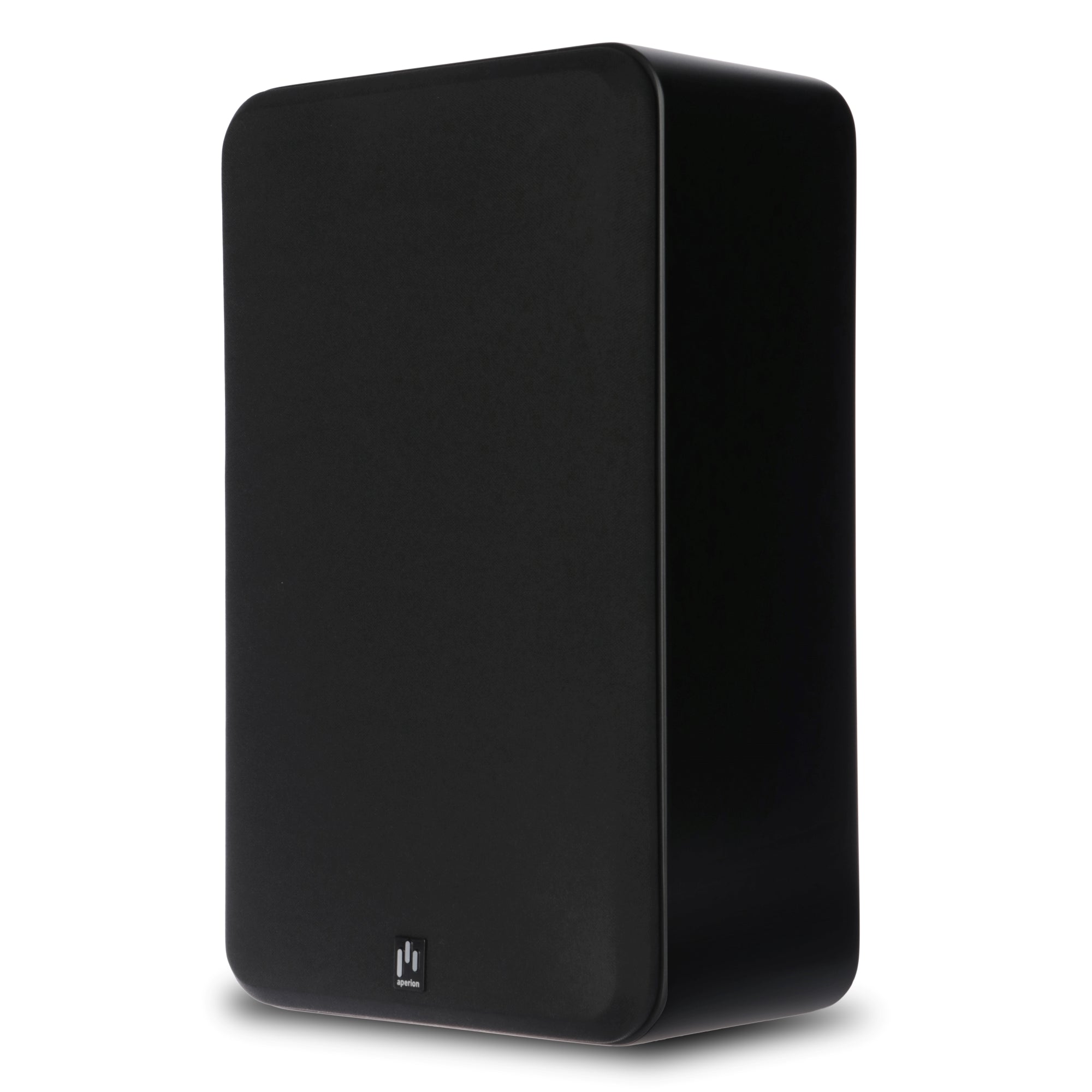 Aperion Audio Novus N6SR Slim Satellite 6.5" On-Wall & Surround Speaker Stealth Black Front Right Grille On