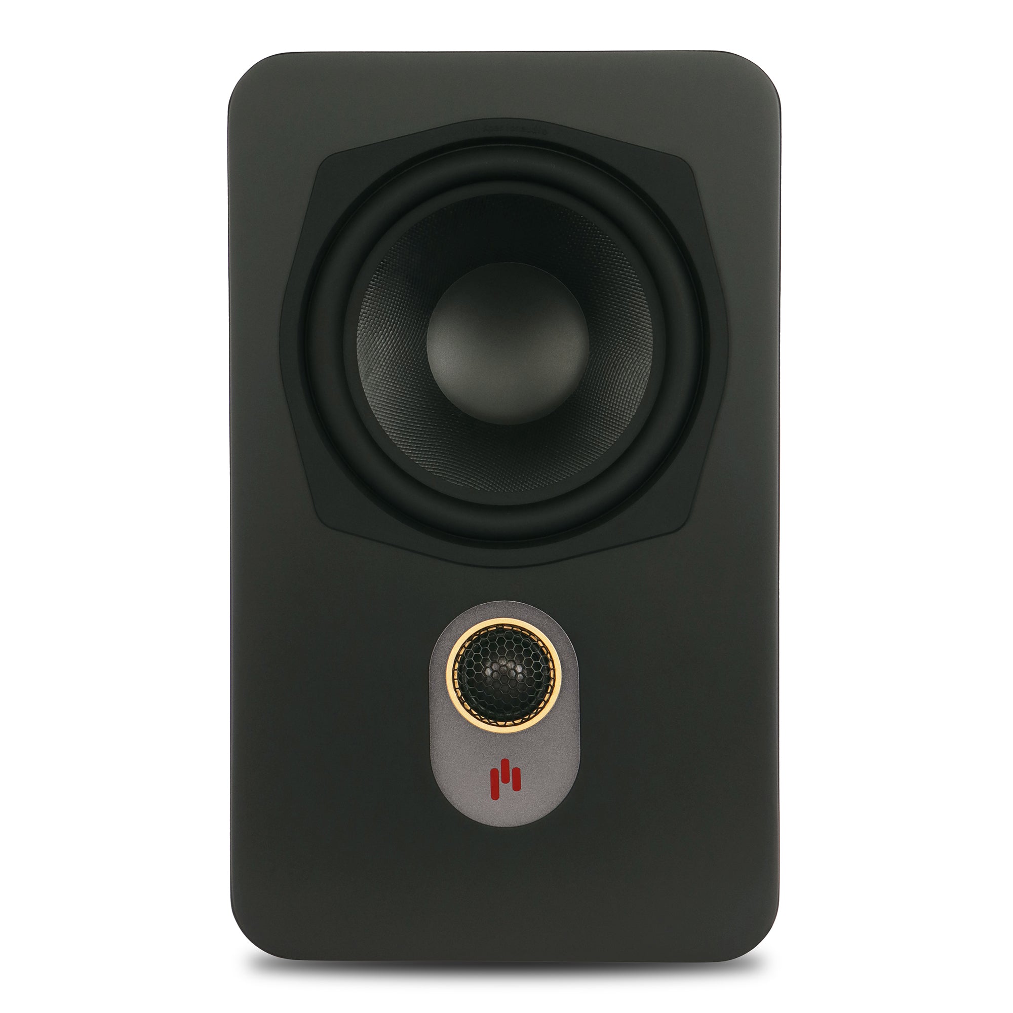 Aperion Audio Novus N6SR Slim Satellite 6.5" On-Wall & Surround Speaker Stealth Black Front View