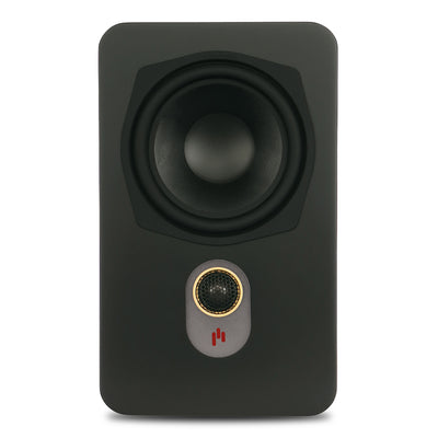 Aperion Audio Novus N6SR Slim Satellite 6.5" On-Wall & Surround Speaker Stealth Black Front View