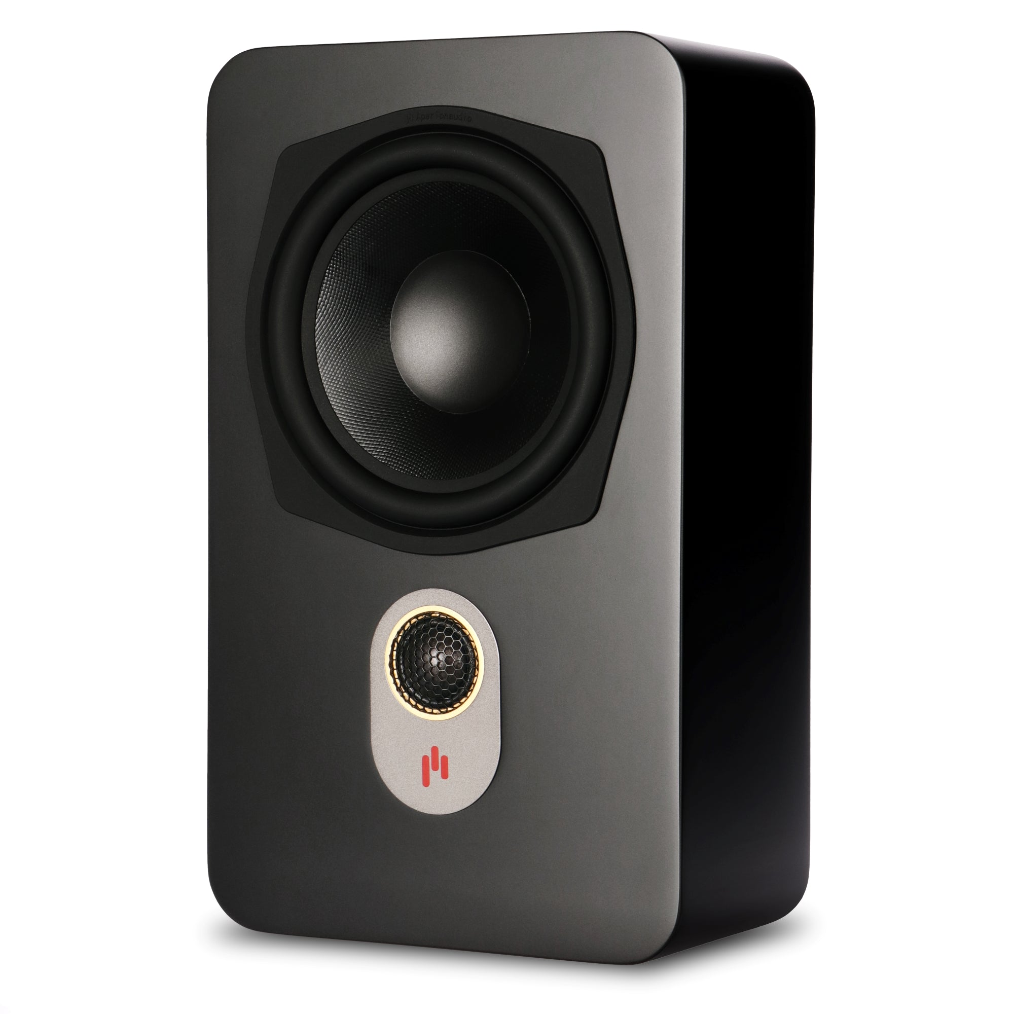 Aperion Audio Novus N6SR Slim Satellite 6.5" On-Wall & Surround Speaker Stealth Black Front Right